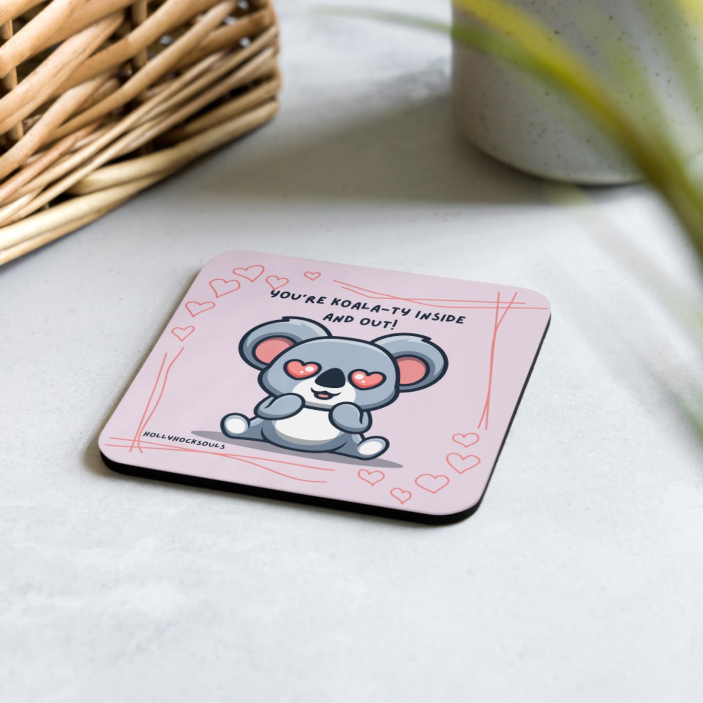 Ceramic mug and coaster_Cute Koala