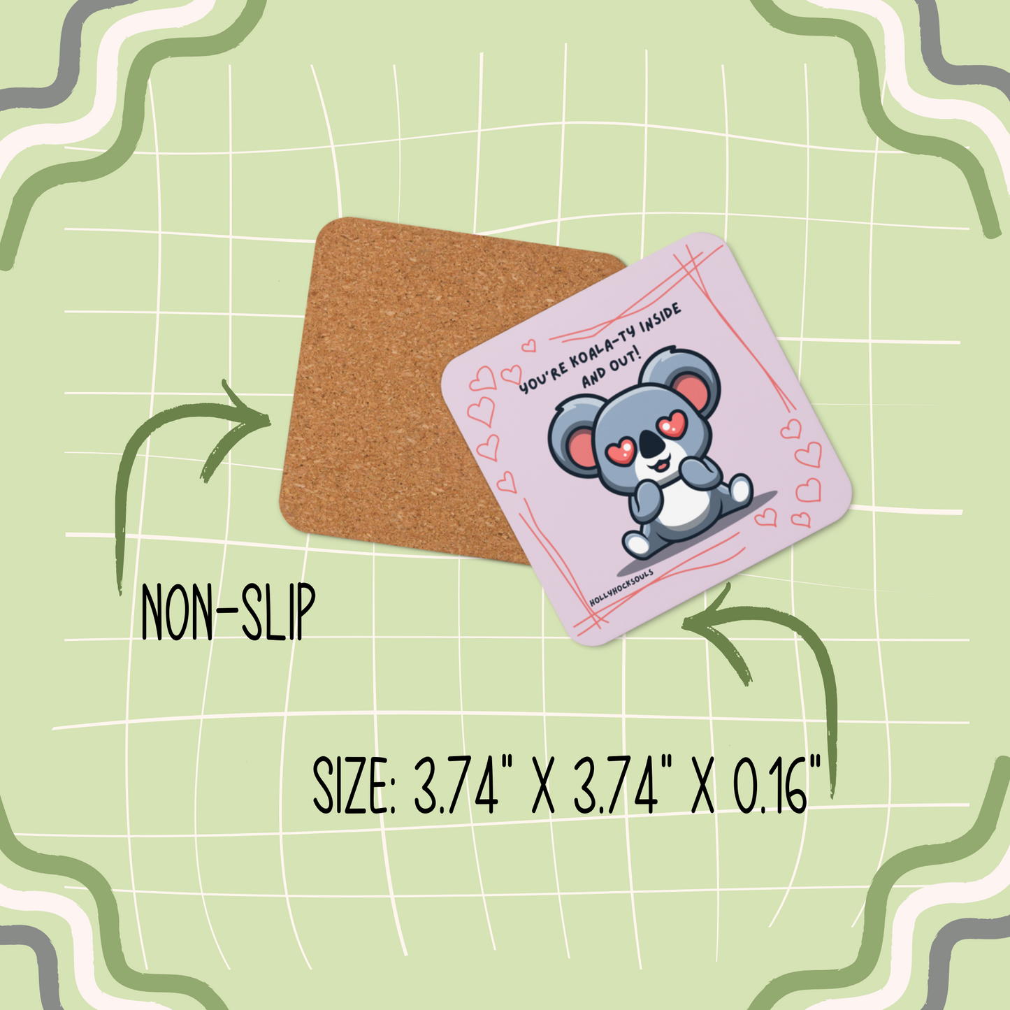 Ceramic mug and coaster_Cute Koala