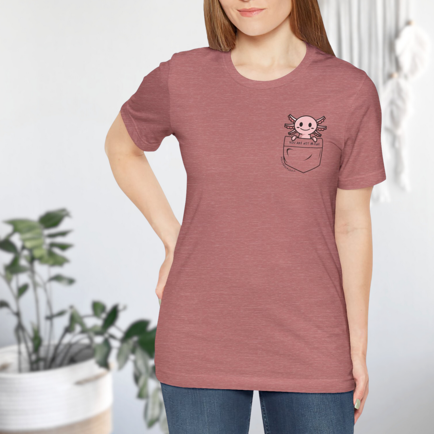 Axolotl buddy Tshirt for emotional support