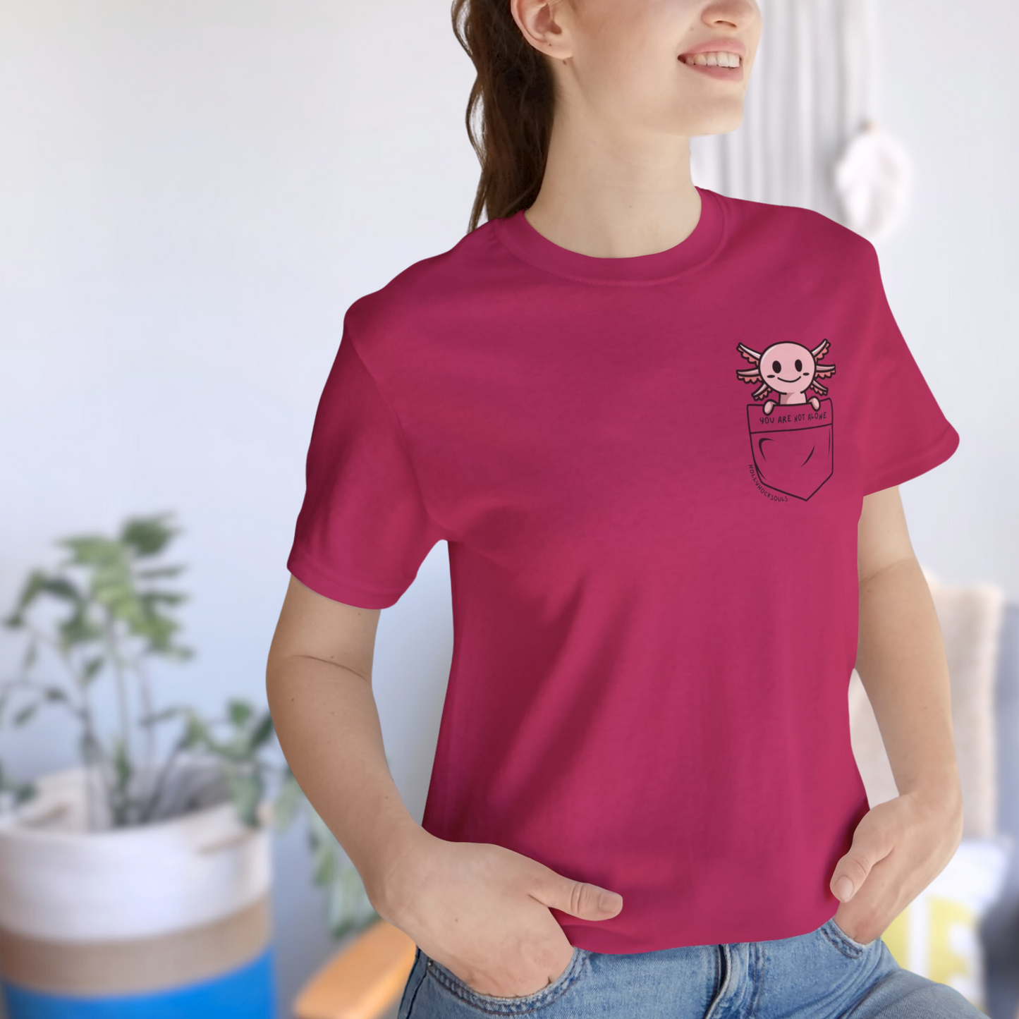 Axolotl buddy Tshirt for emotional support