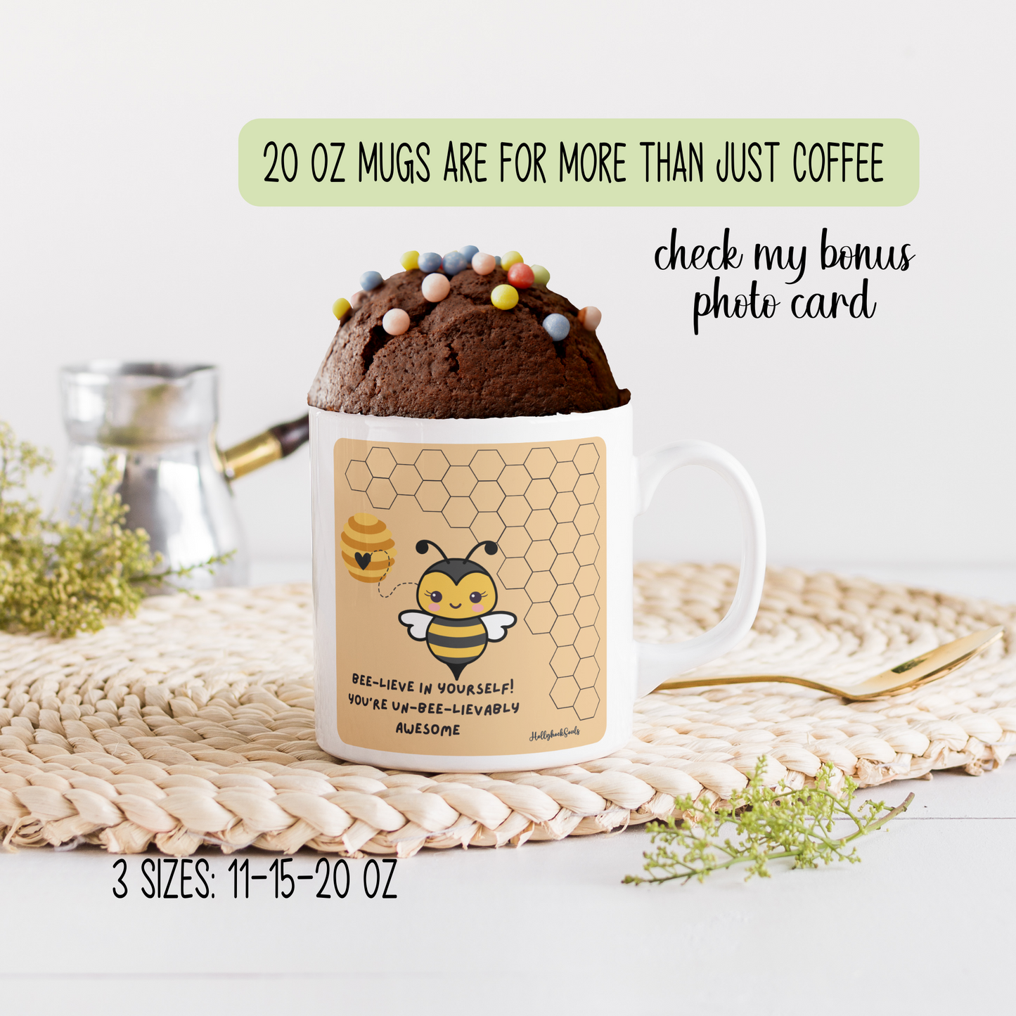 Ceramic mug and coaster_Believe in yourself