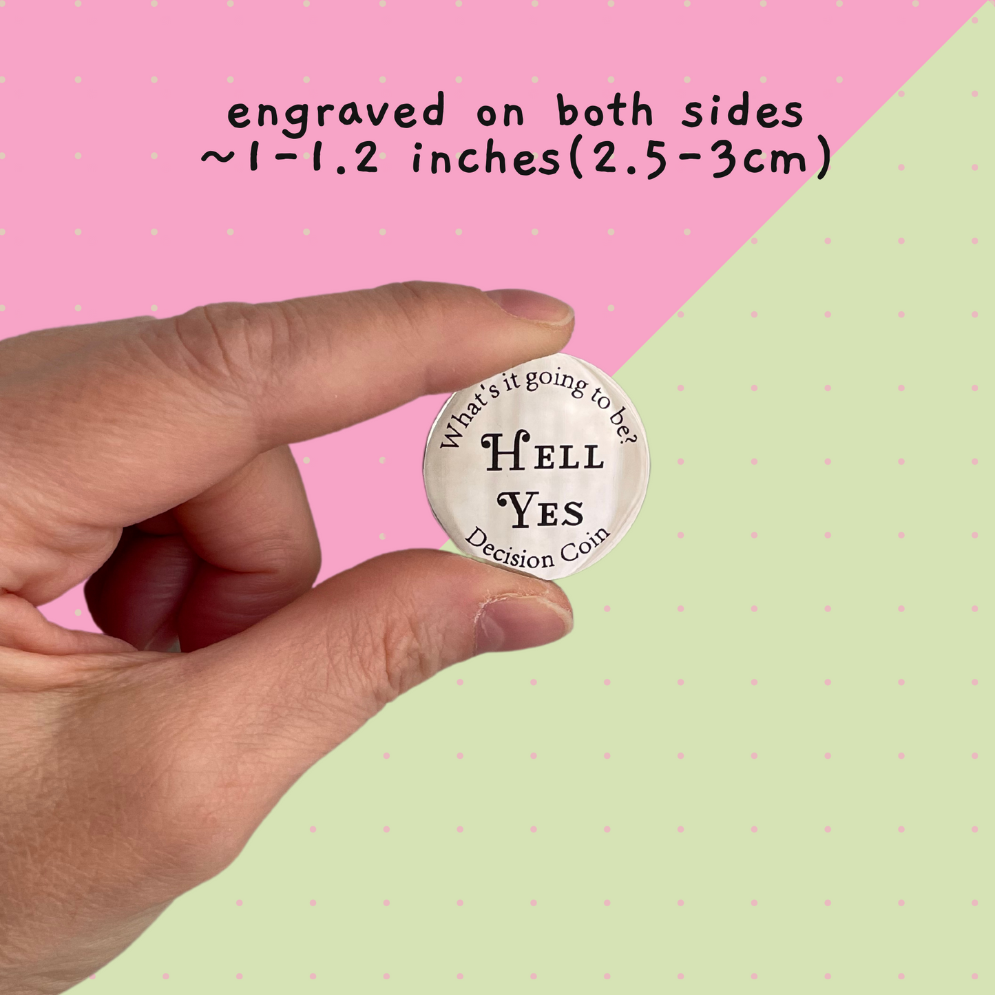 Pocket Hug_Decision Coin, motivational gift under $20